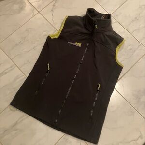 Rock Experience Black and Yellow Vest. Zip up.